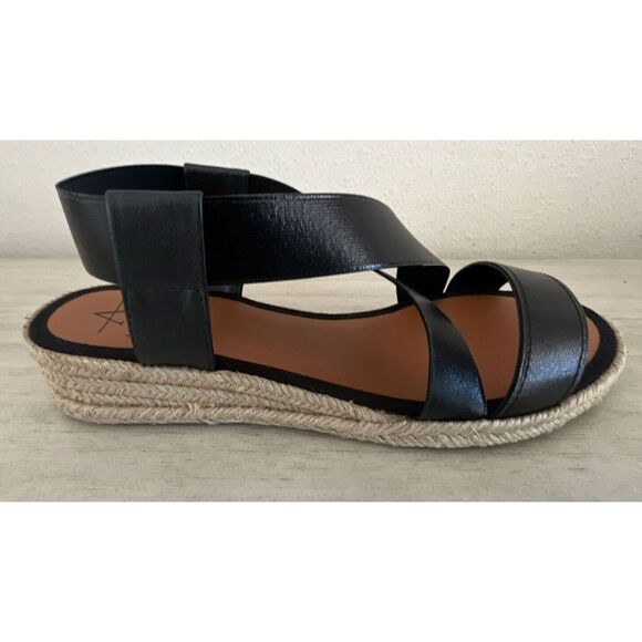 AQUATALIA Women Sz 7 Maggie Leather criss cross espadrille sandal w/dustbag $180 - Picture 8 of 16